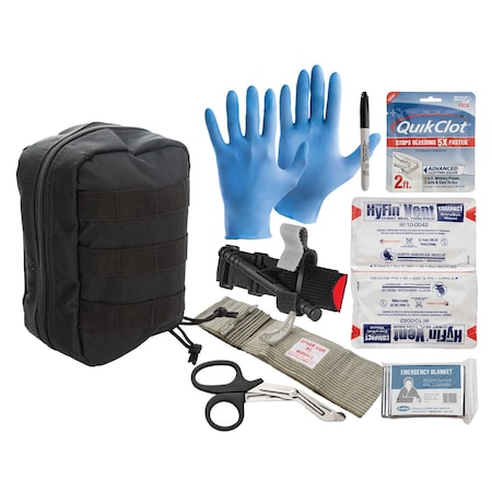 Propac Level 3 Bleeding Control Molle Kit, Black K3553-MOLLE-BLK